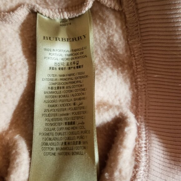 Burberry London Pink Sweatshirt, Bishop Puff Sleeves, Sz M, RARE - Picture 6 of 7